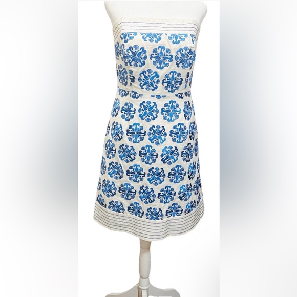 Womens Rare LILLY PULITZER Stunning heavily Embroidered fish Dress Size 6 - Picture 2 of 9